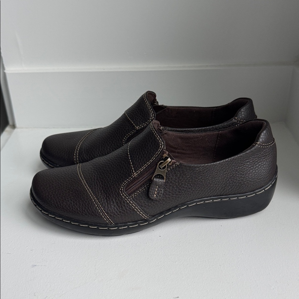 Clarks Women Loafer Dark Brown Shoes